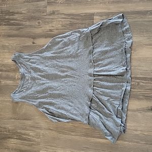 Gray Peplum Tank